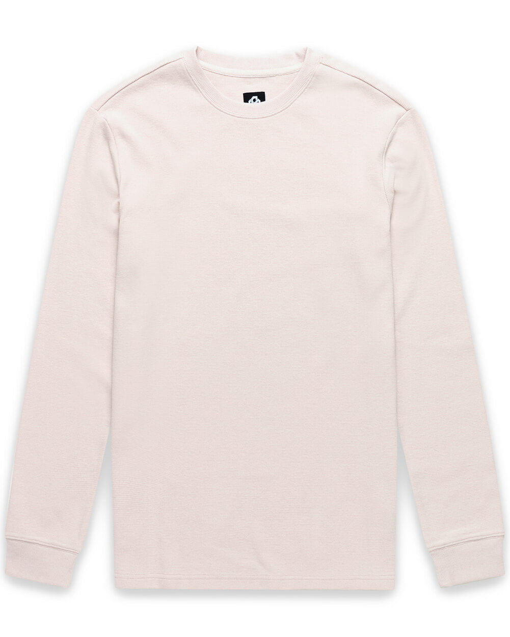 Long Sleeve Waffle Knit Crew