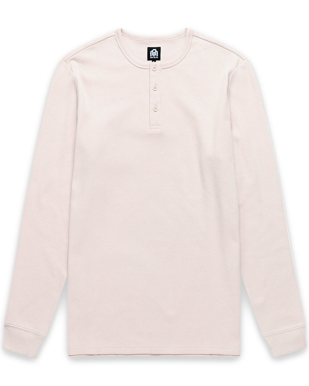 Long Sleeve Waffle Knit Henley