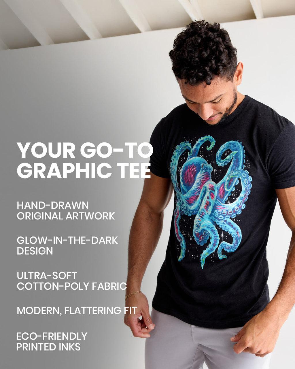 Gleaming Octo Glow-in-the-Dark Tee