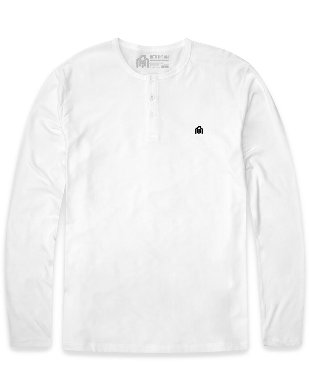 Long Sleeve Henley Tee - Branded