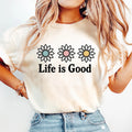 Life Is Good Preppy Daisy PNG & Digital Graphics