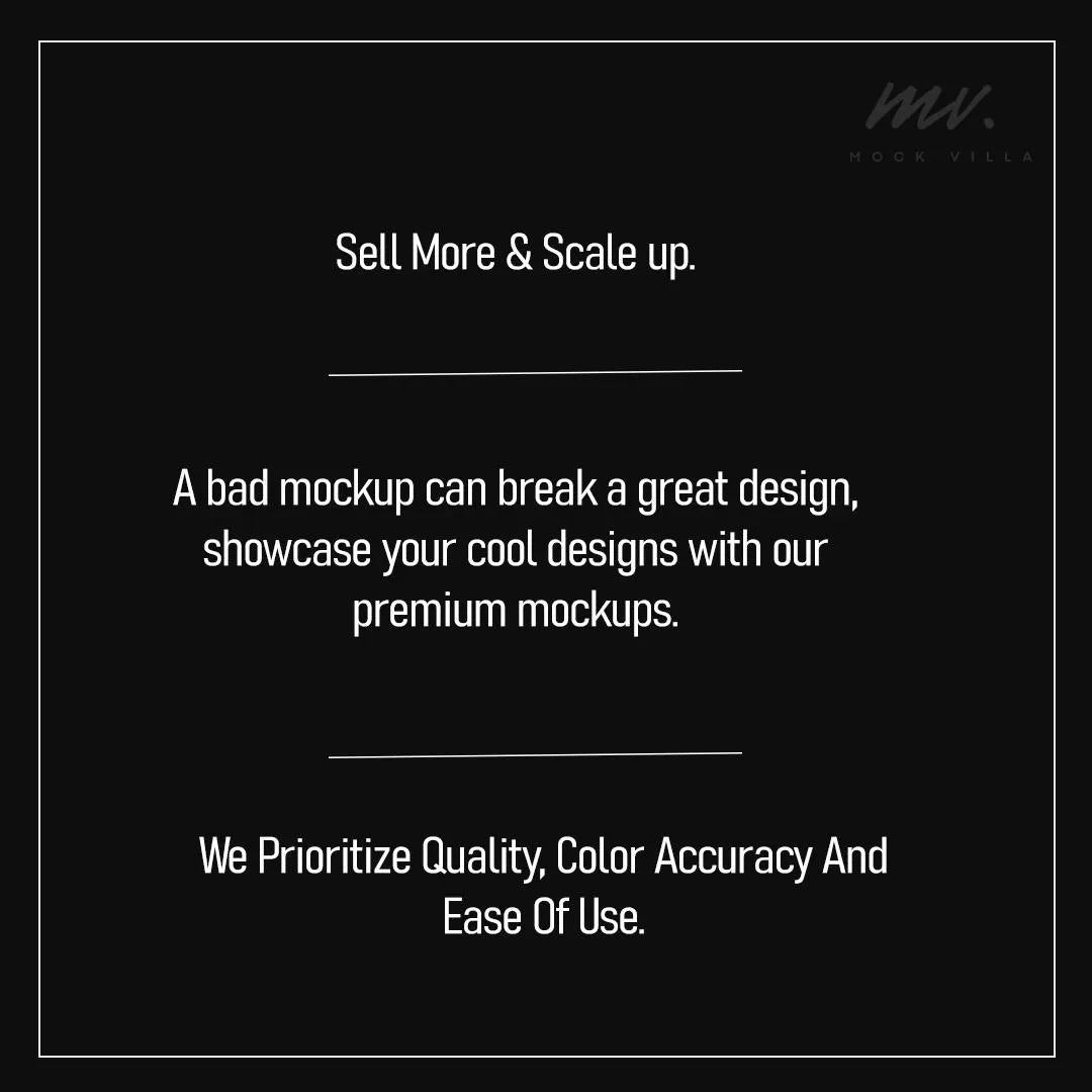 Gildan 5000 Black Tee Mockup PNG