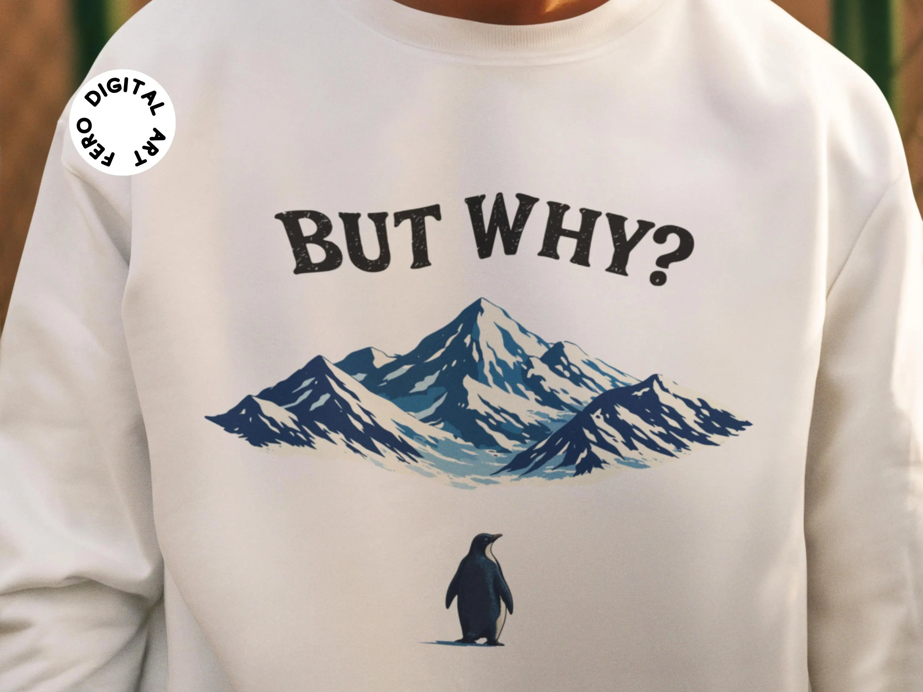 Nihilist Penguin SVG & PNG – “But Why?”