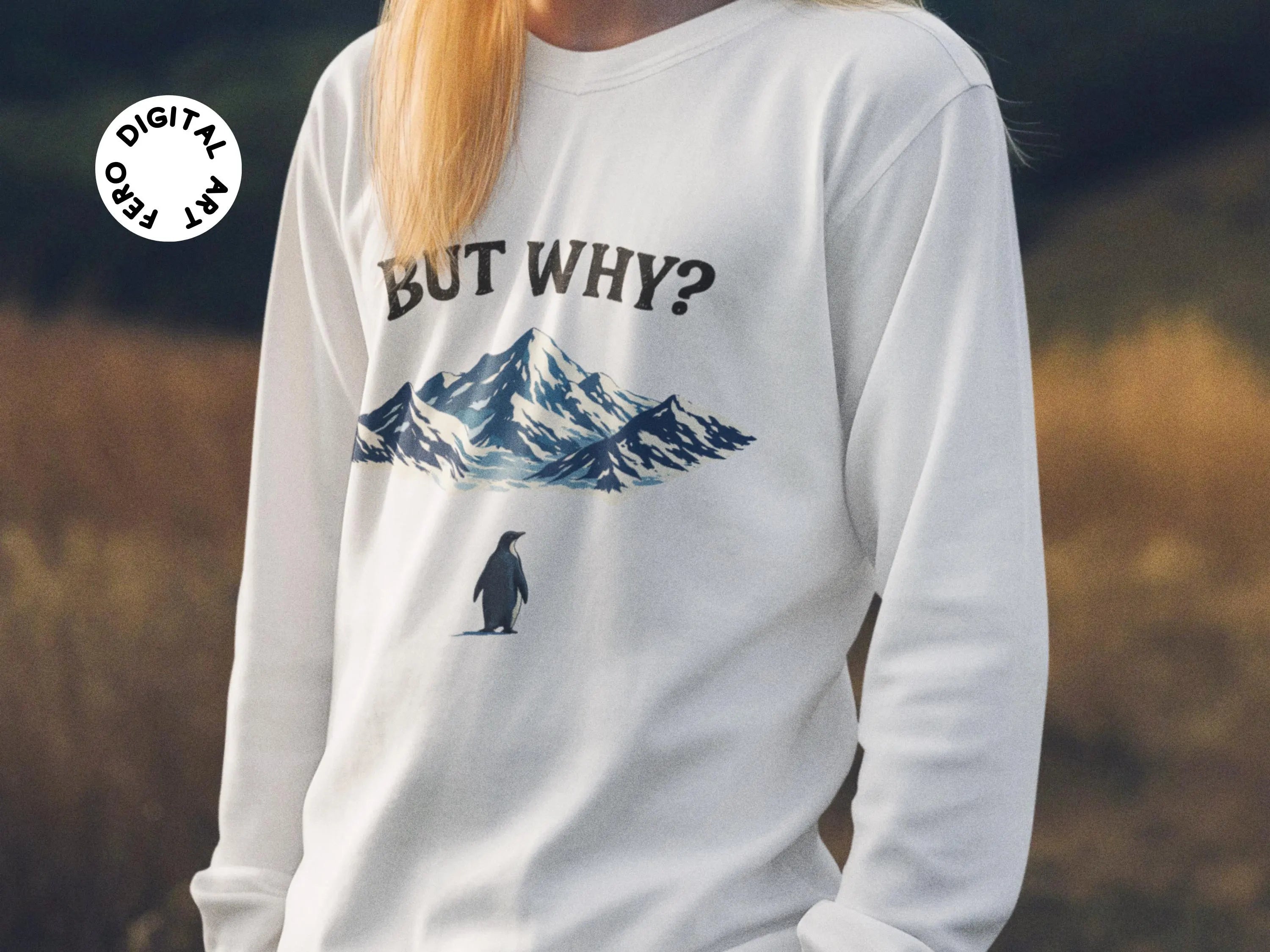 Nihilist Penguin SVG & PNG – “But Why?”