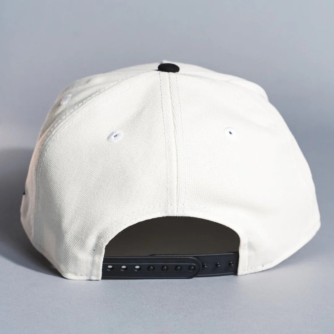 New Era Yankees 9FIFTY Cap Cream & Black – Rose Embroidered Hat with World Series Patch