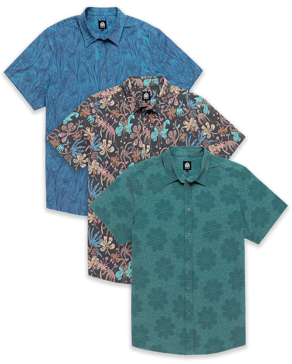 Custom 3 Pack Relaxed Button Up