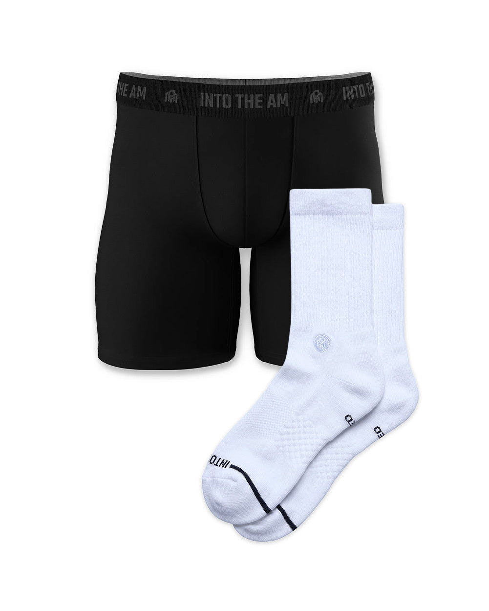 Custom 2 Pack Everyday Boxer Briefs and Core Crew Socks