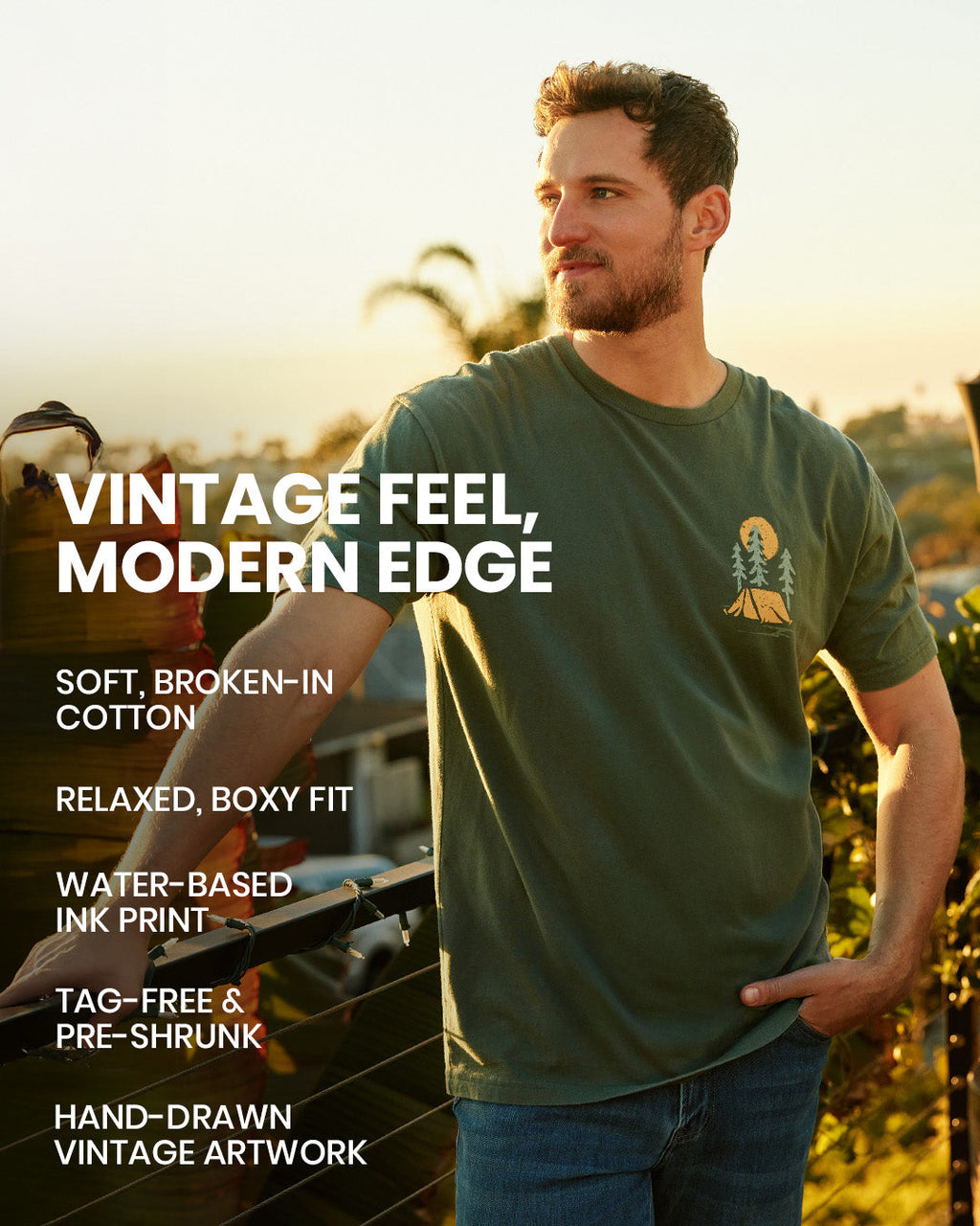Evergreen Vintage Tee