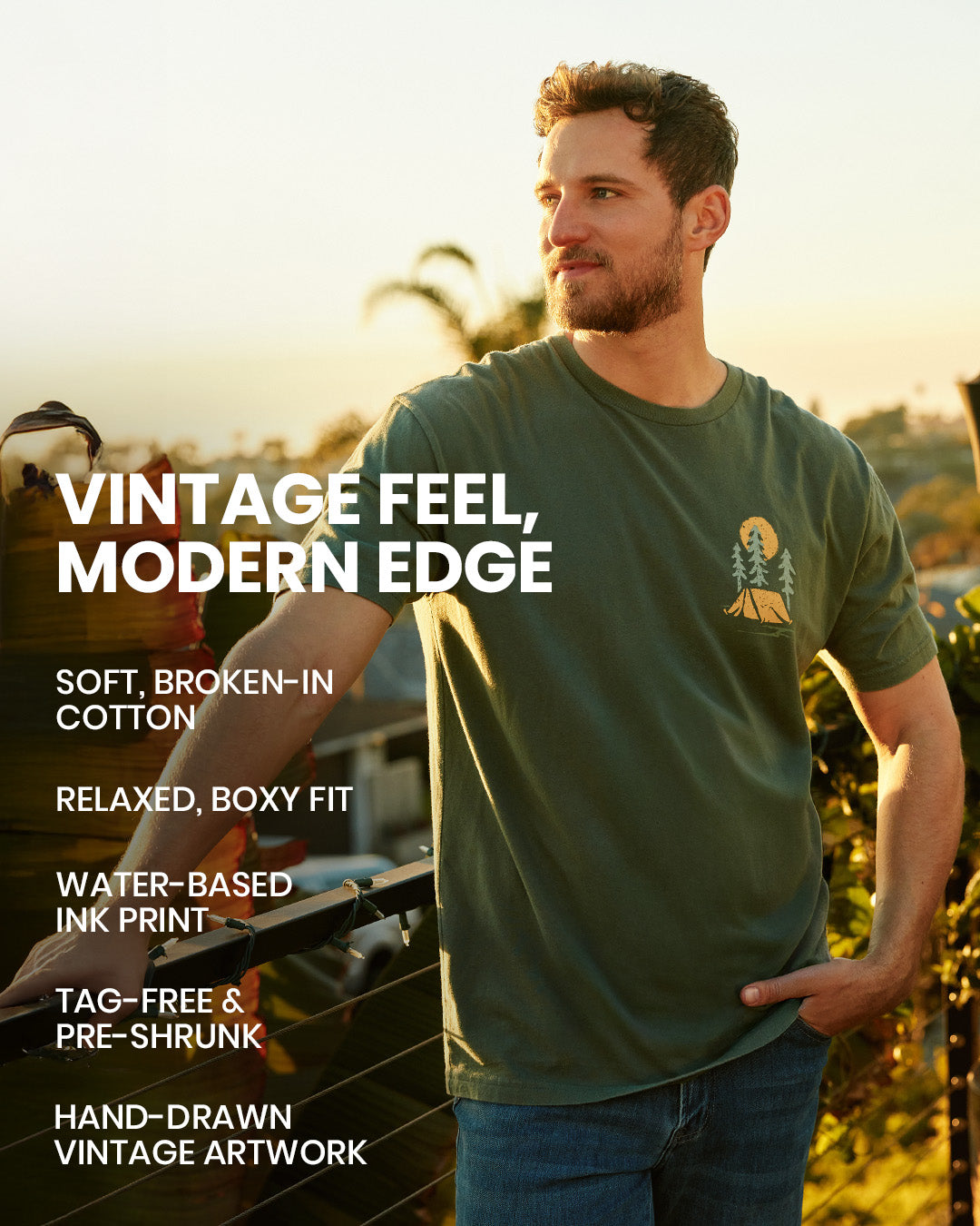 Evergreen Vintage Tee