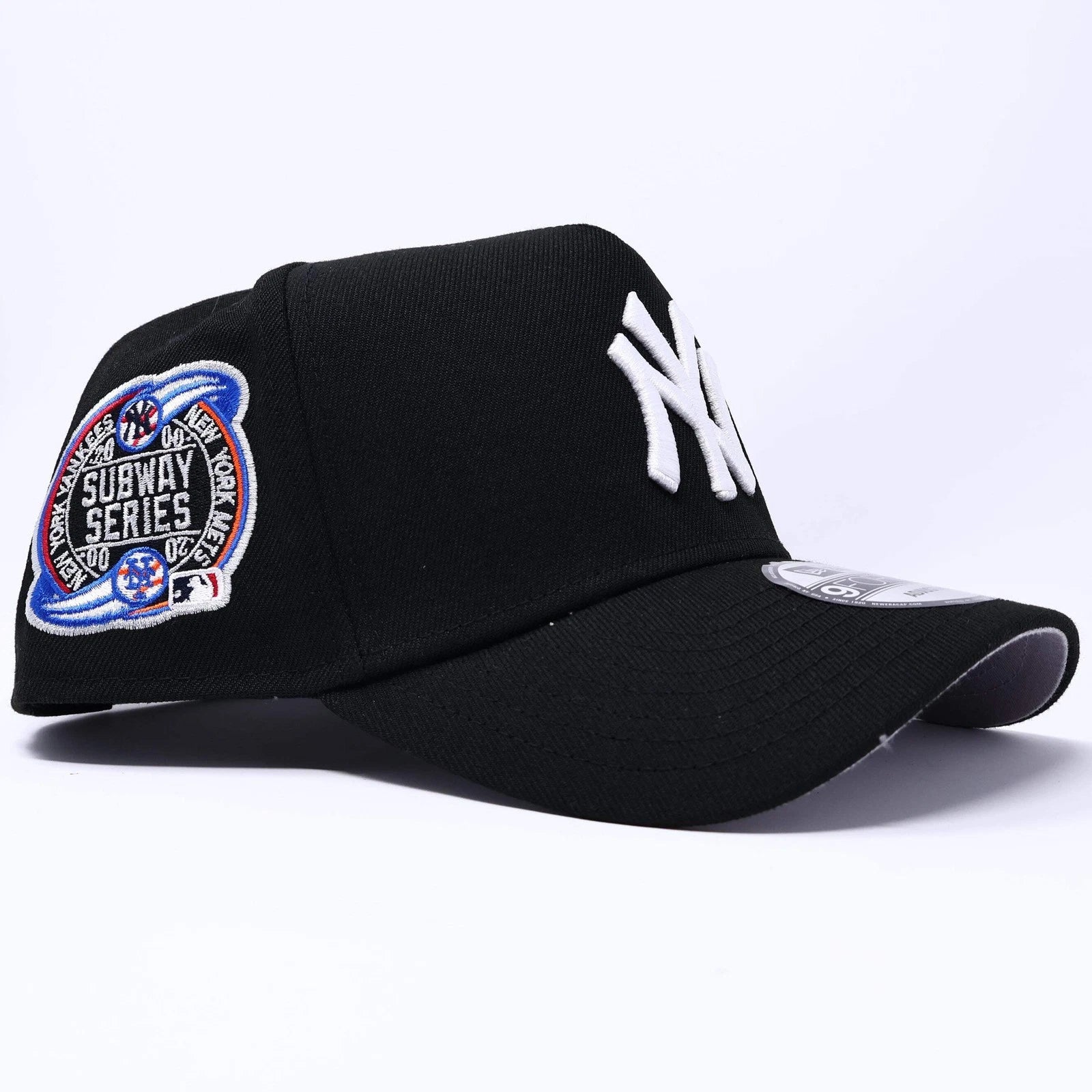 Black New York Yankees Subway Series Adjustable 9Forty A-Frame New Era Cap Hat D
