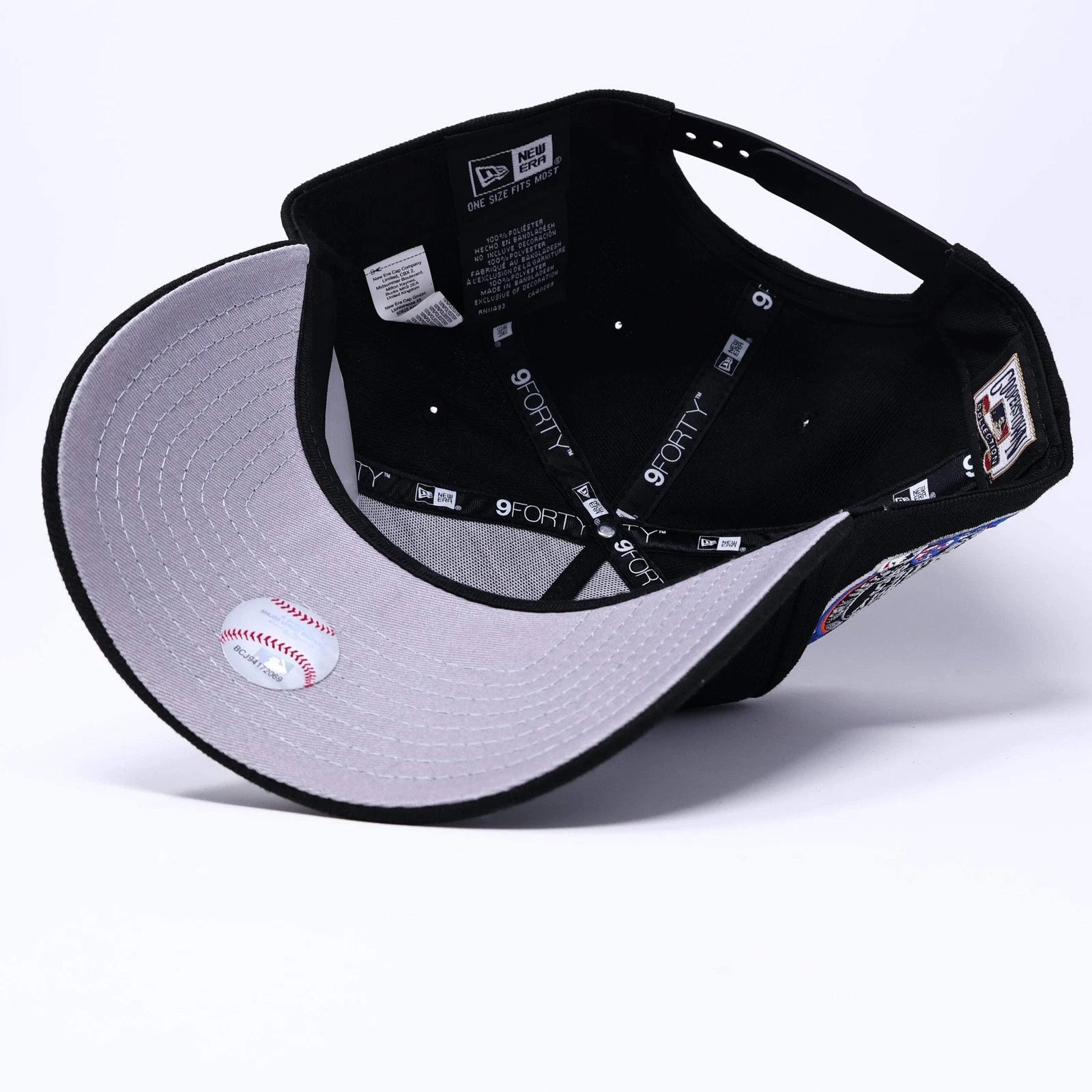 Black New York Yankees Subway Series Adjustable 9Forty A-Frame New Era Cap Hat D
